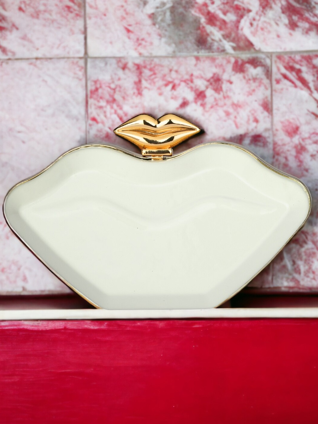 

Toobacraft Embellished Box Clutch, White