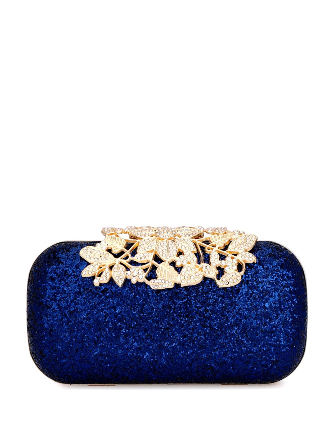 

Toobacraft Embellished Box Clutch, Blue