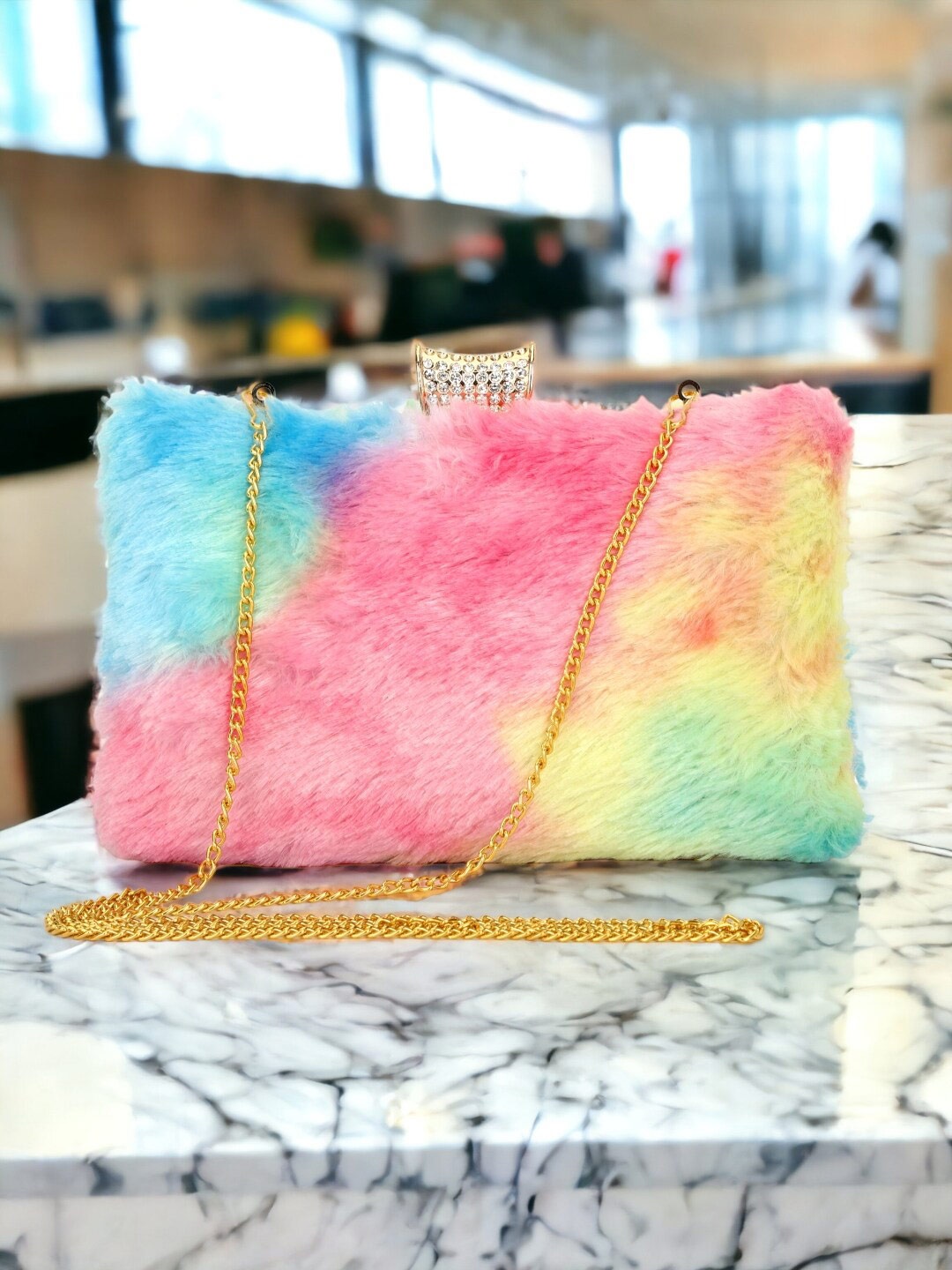 

Toobacraft Embellished Box Clutch, Pink