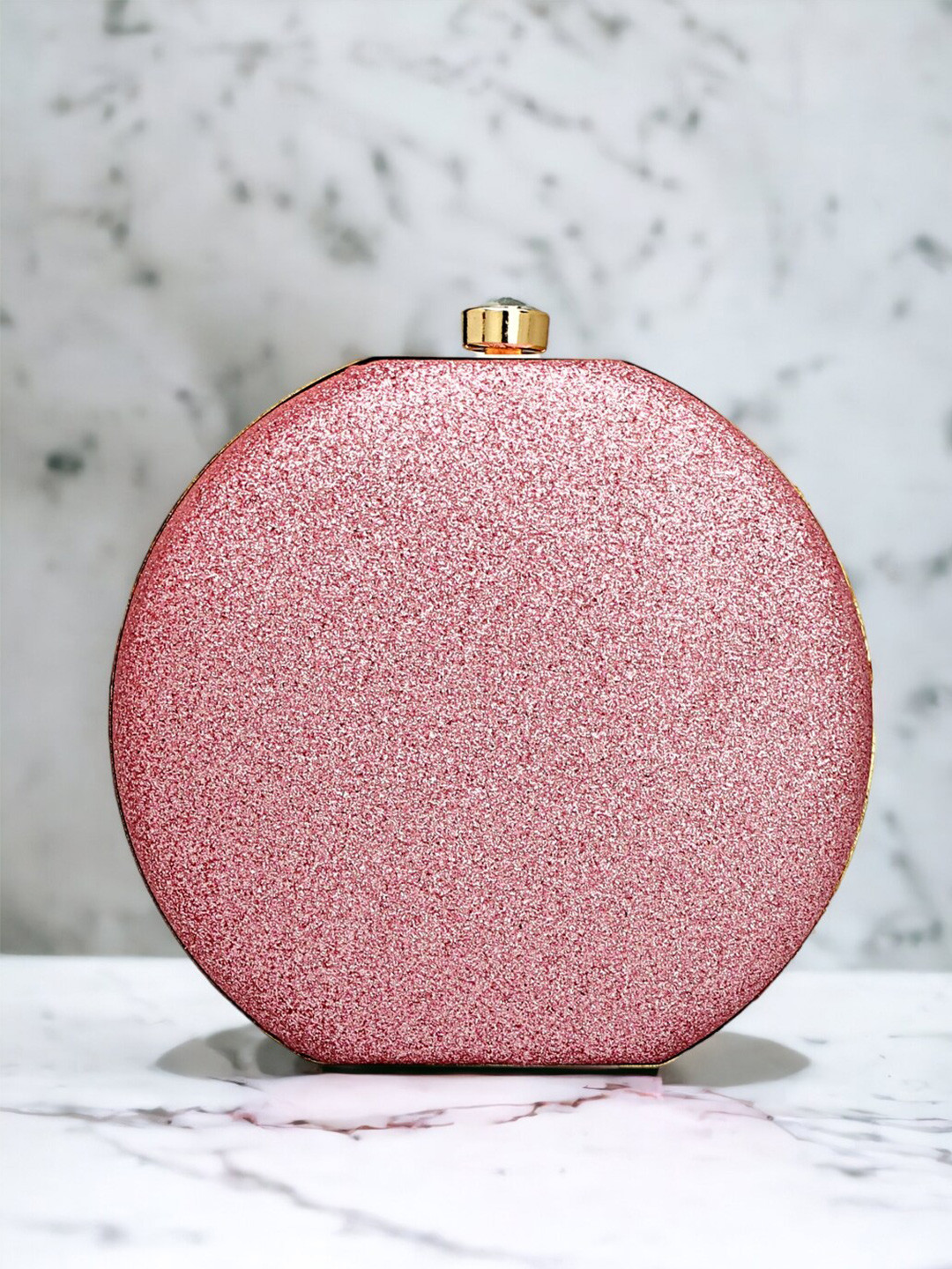 

Toobacraft Embellished Box Clutch, Pink