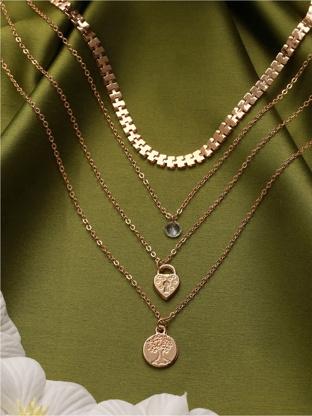 

Priyaasi Gold-Plated Layered Necklace