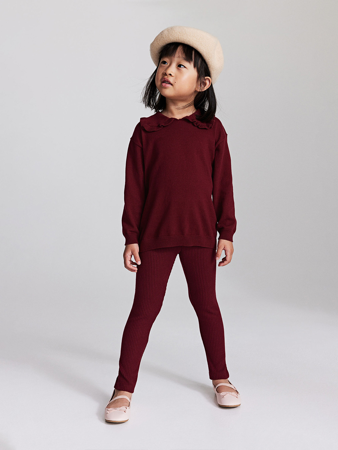 

H&M Girls 2-Piece Knitted Set, Red
