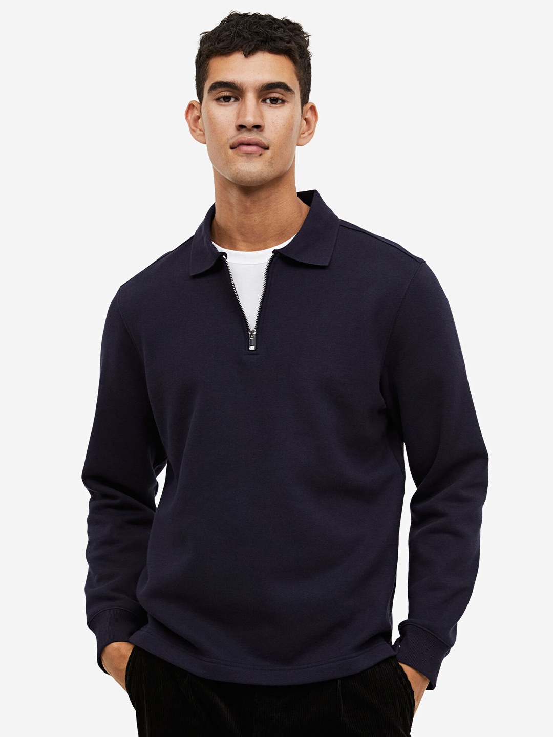 

H&M Regular Fit Polo Shirt, Navy blue