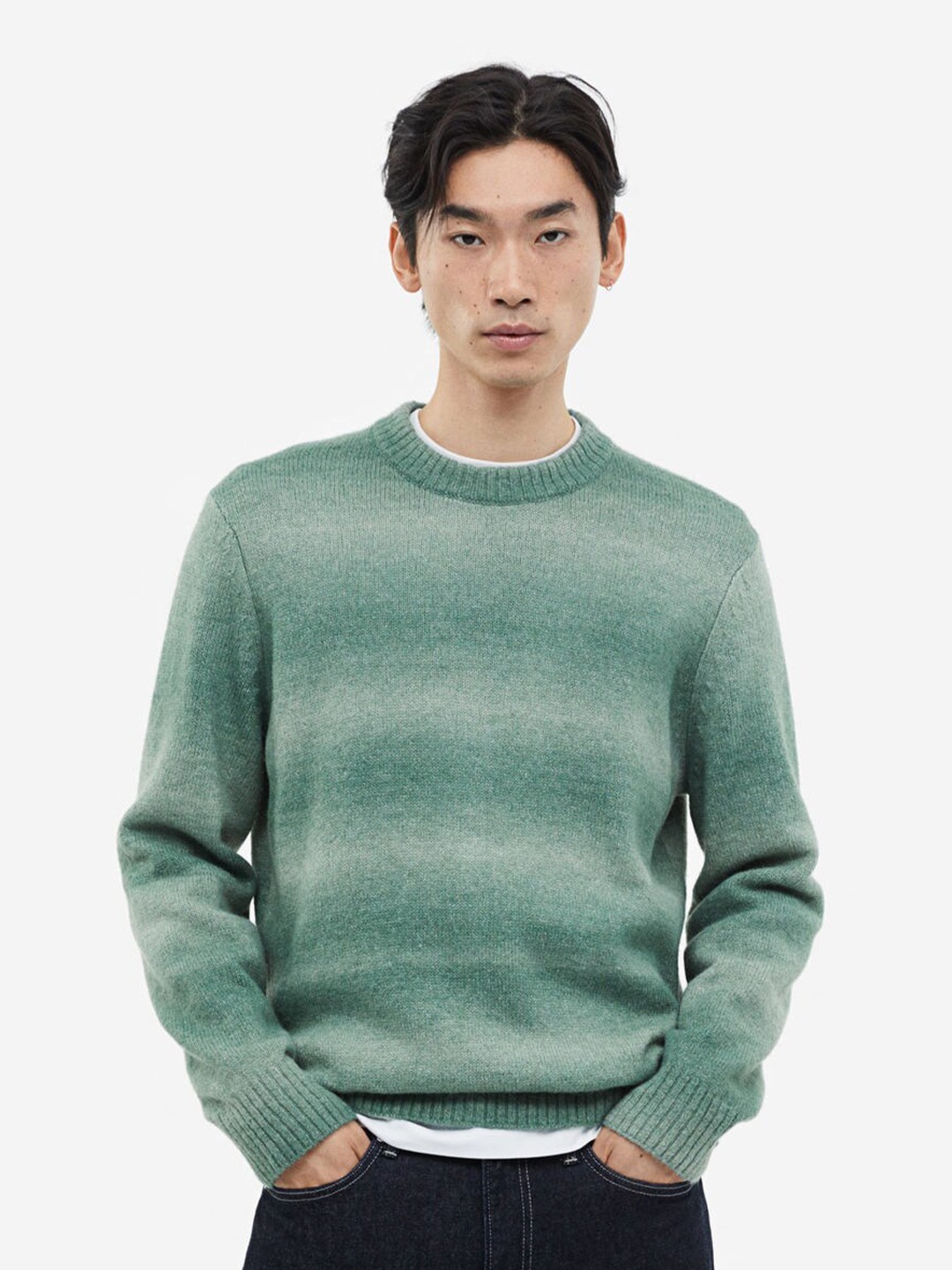 

H&M Regular Fit Jumper, Green