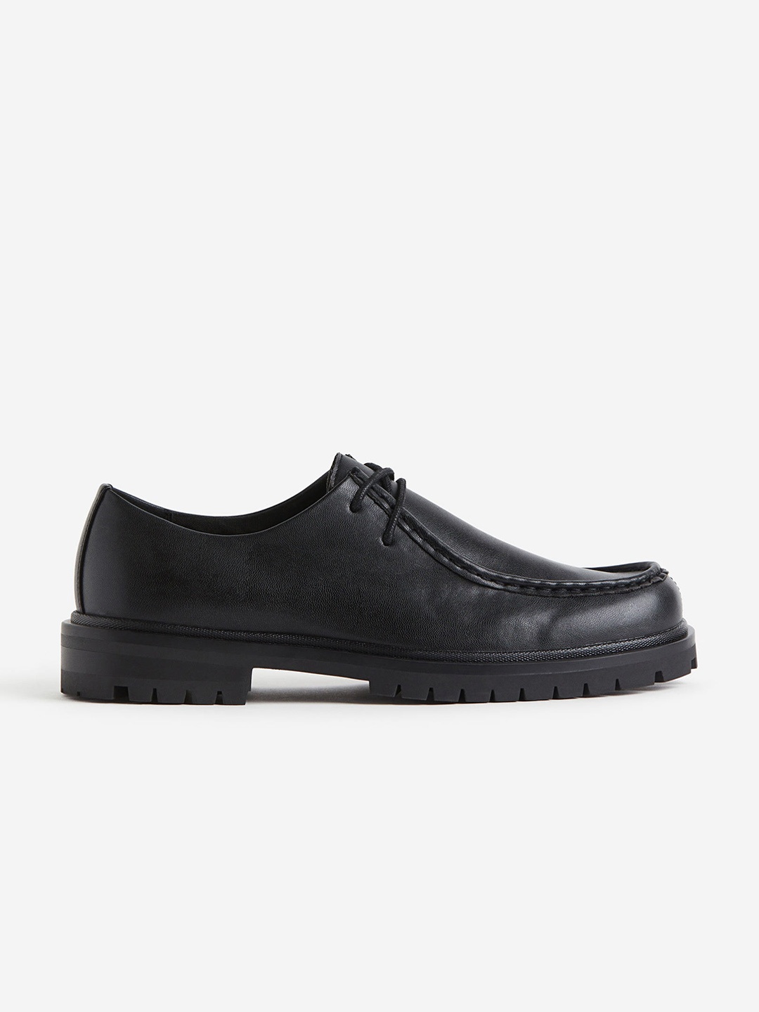 

H&M Men Moccasin-Seam Shoes, Black
