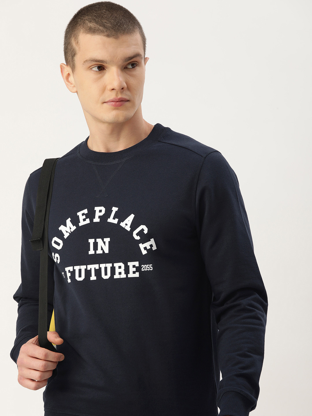 

Kook N Keech Men Typography Printed Sweatshirt, Navy blue