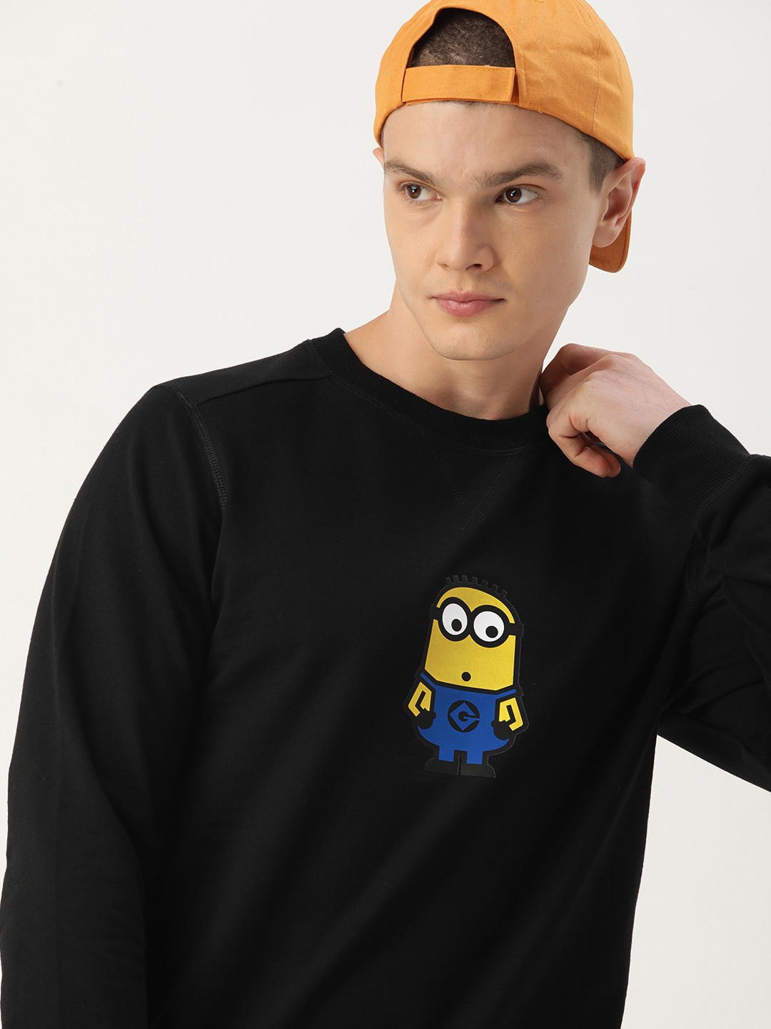 

Kook N Keech Men Minions Printed Sweatshirt, Black