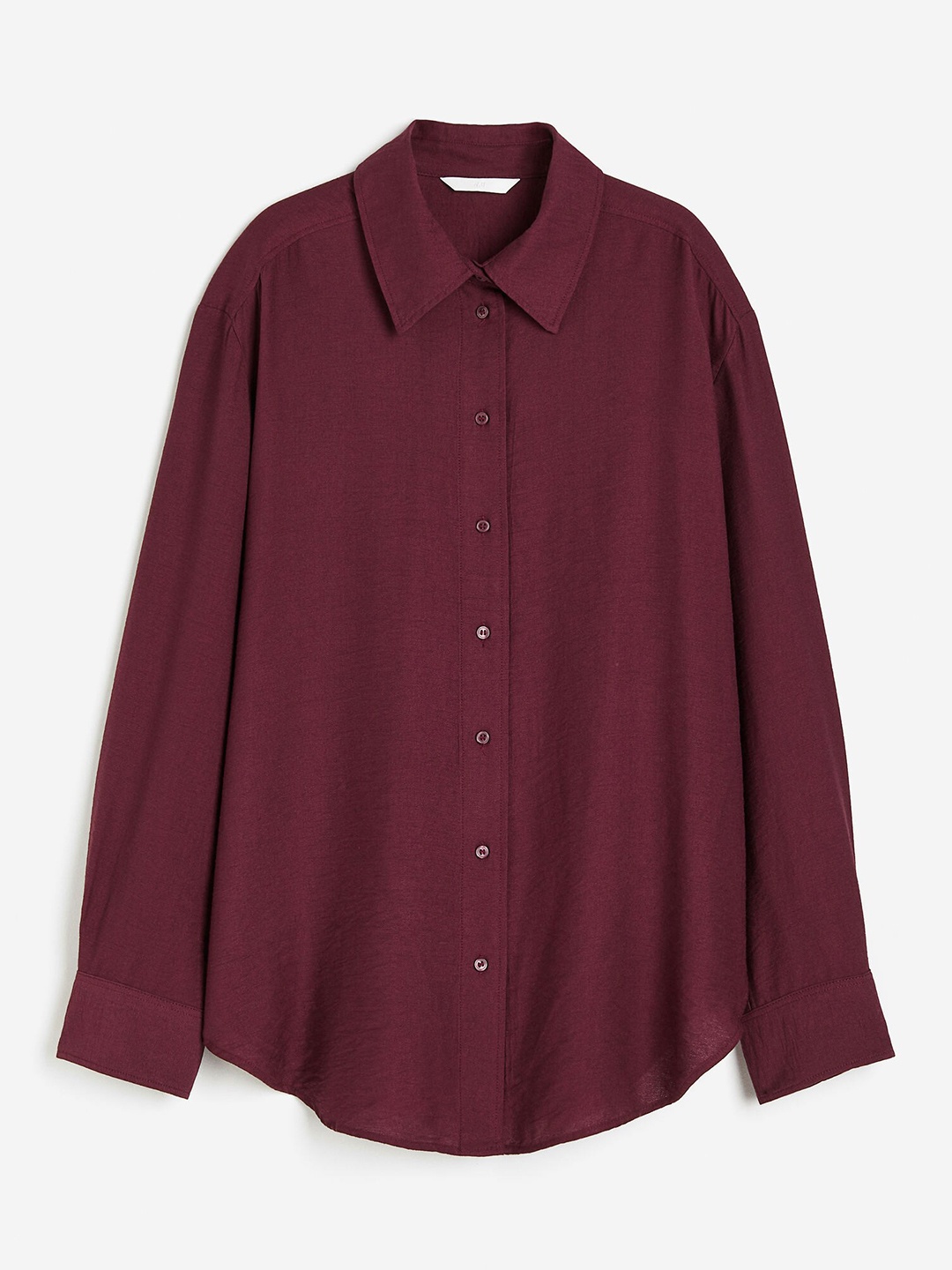 

H&M Crinkled Shirt, Red