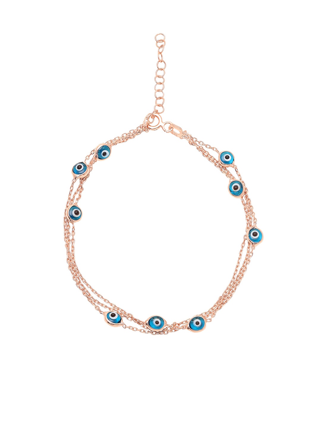 

CURIO COTTAGE Sterling Silver Rose Gold-Plated Wraparound Bracelet