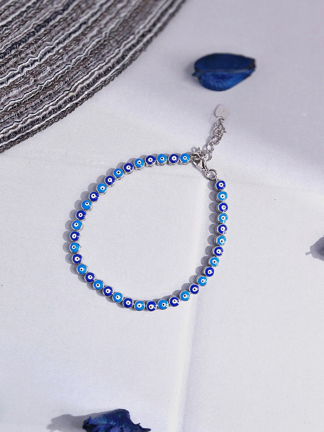 

CURIO COTTAGE Rhodium-Plated Sterling Silver Link Bracelet
