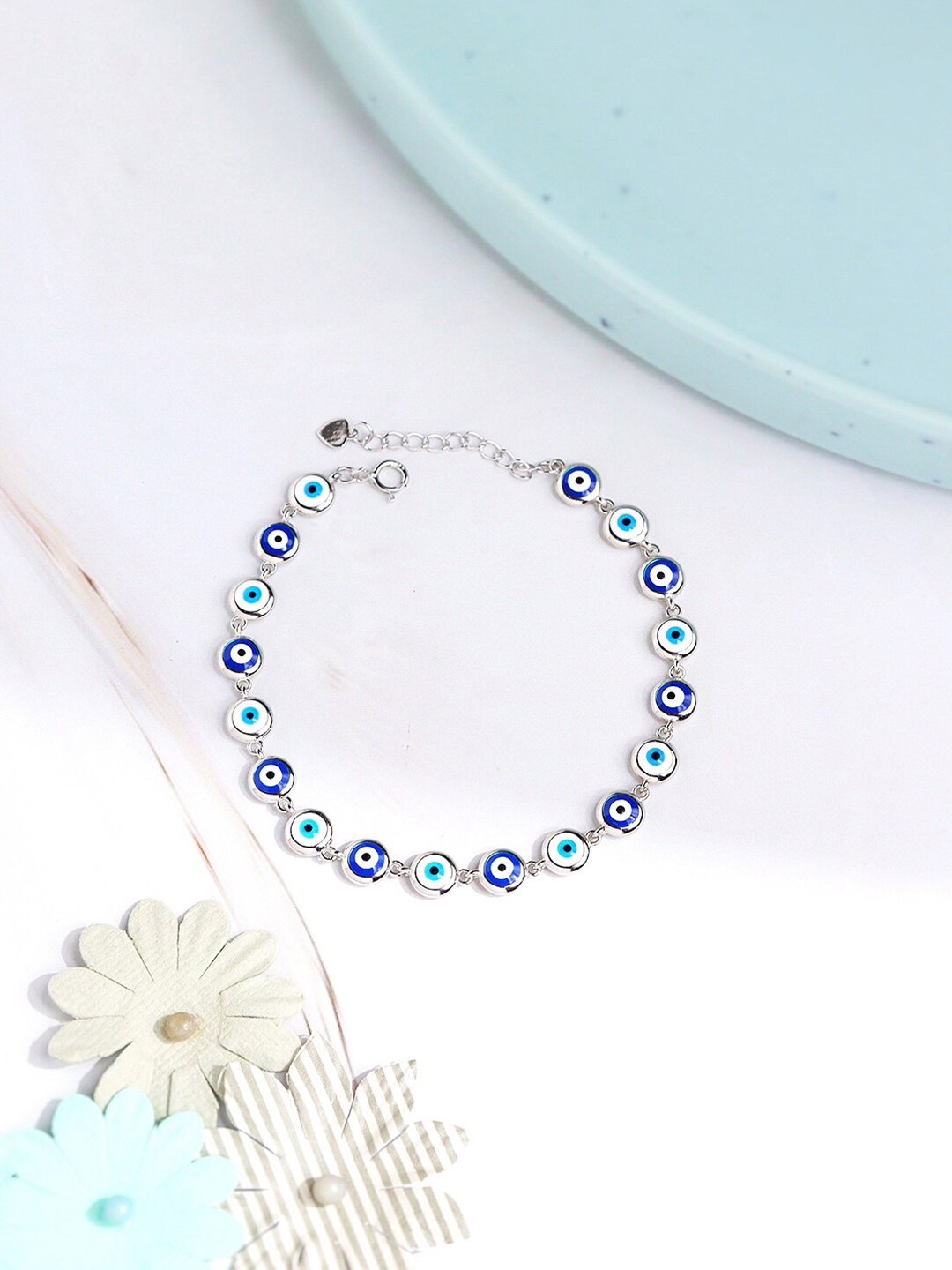 

CURIO COTTAGE Sterling Silver Rhodium-Plated Wraparound Bracelet
