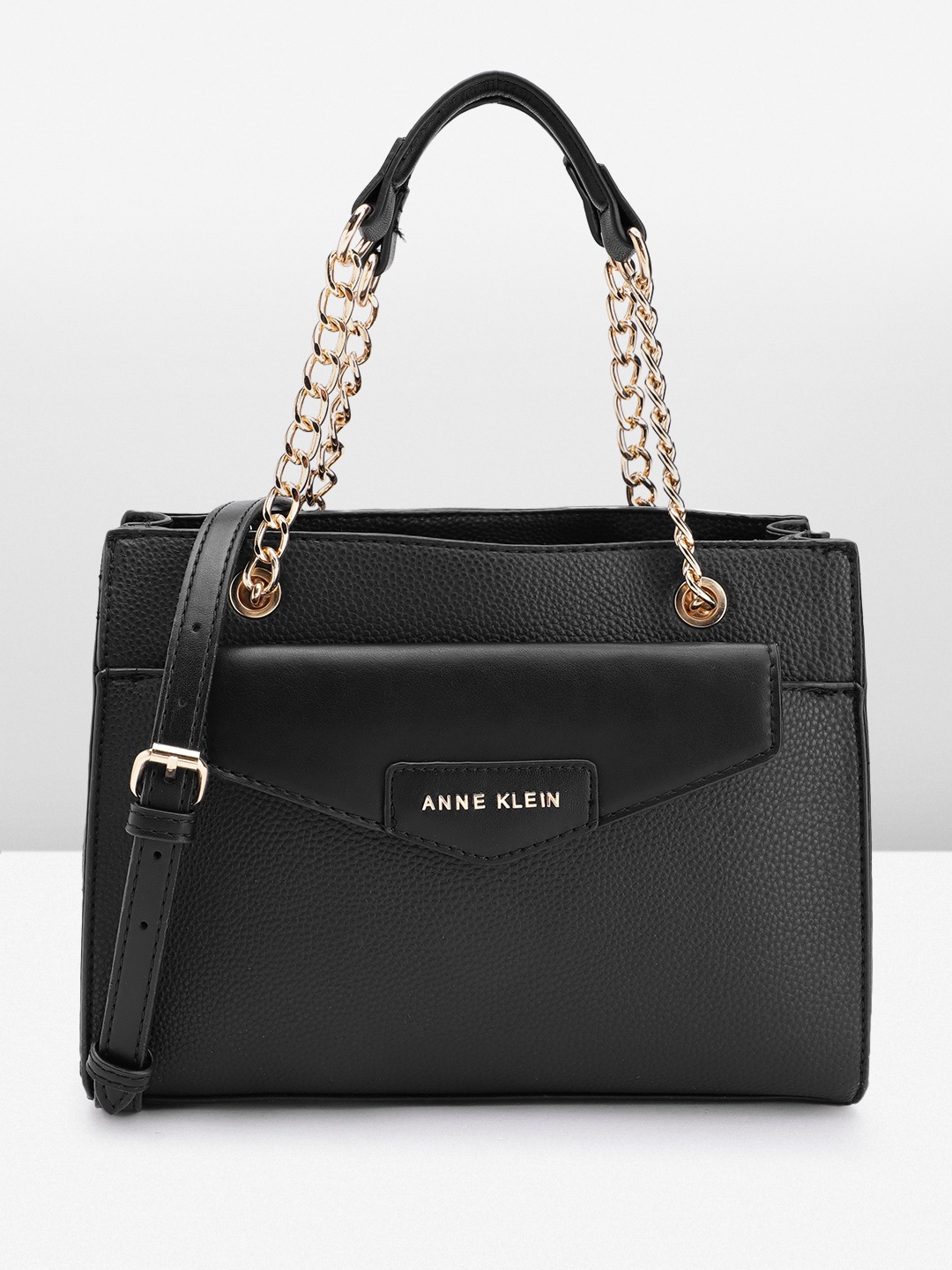 

ANNE KLEIN Structured Shoulder Bag, Black