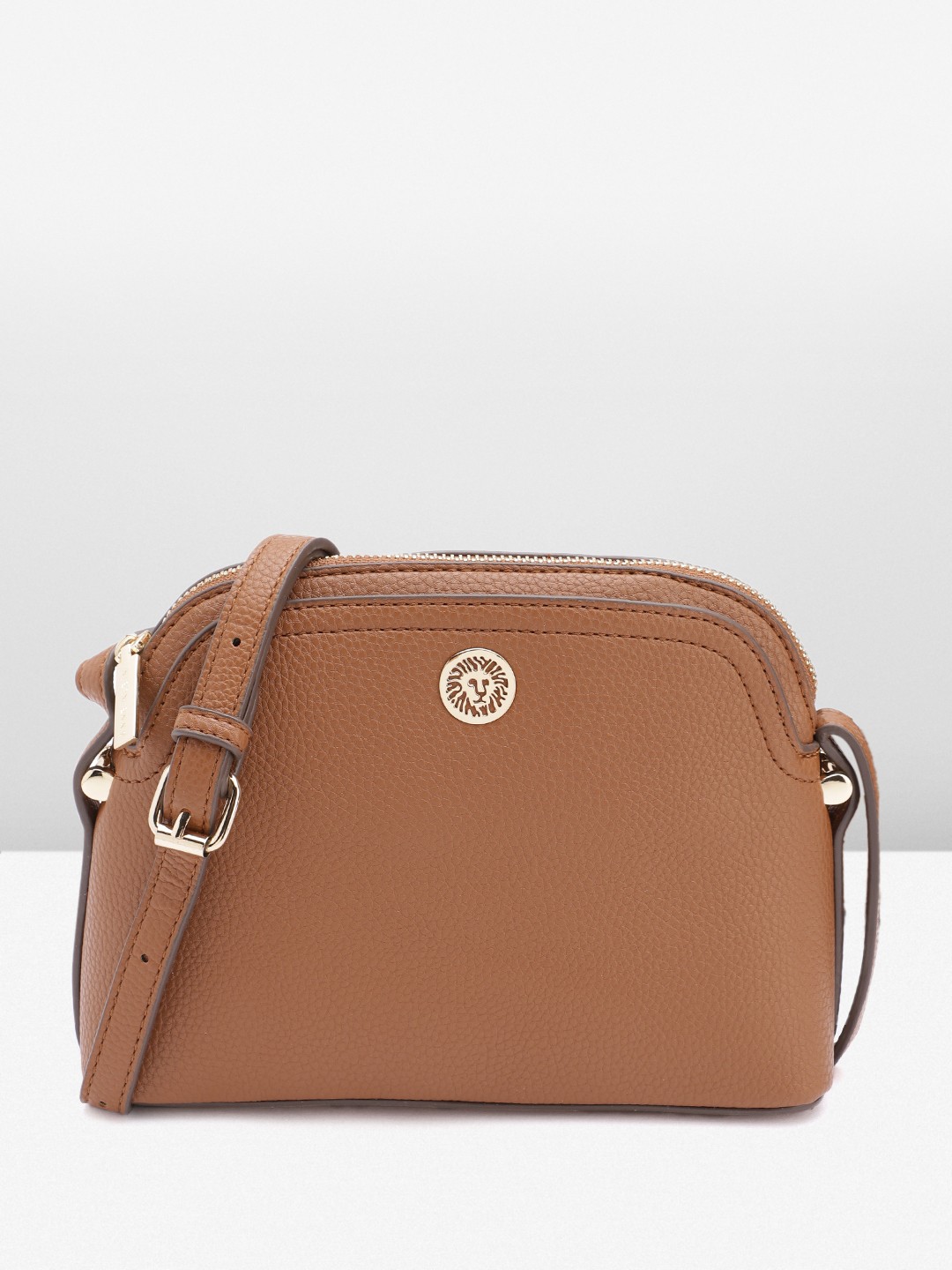

ANNE KLEIN Structured Sling Bag, Brown
