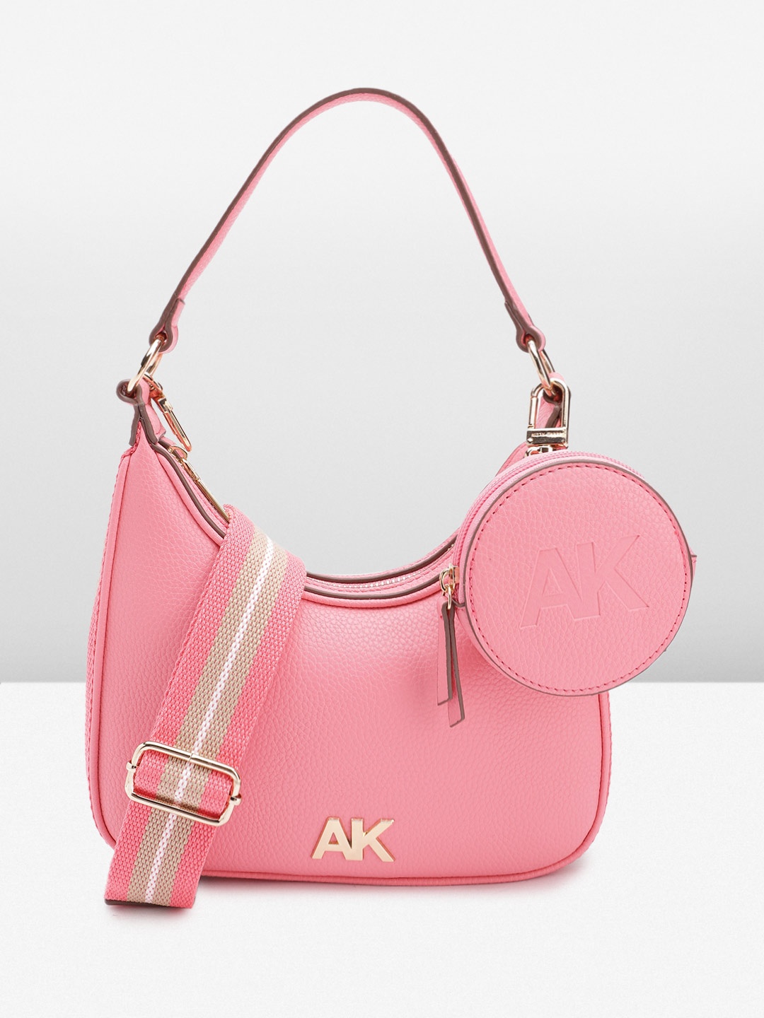 

ANNE KLEIN Structured Shoulder Bag, Pink