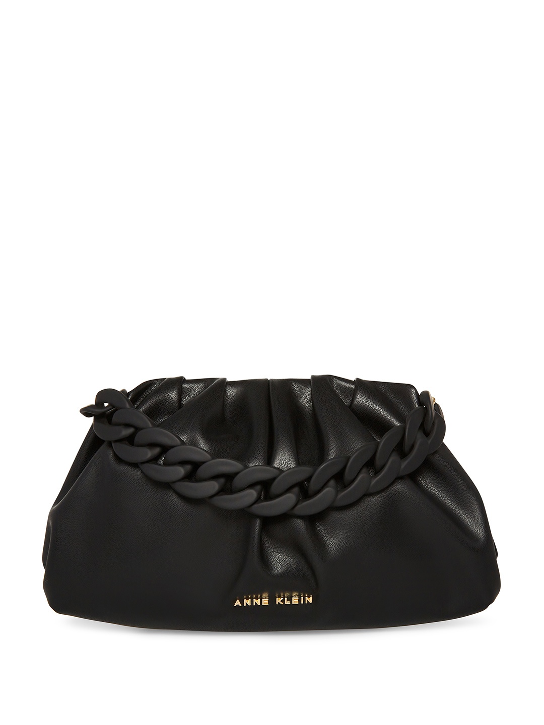 

ANNE KLEIN Structured Handheld Bag, Black