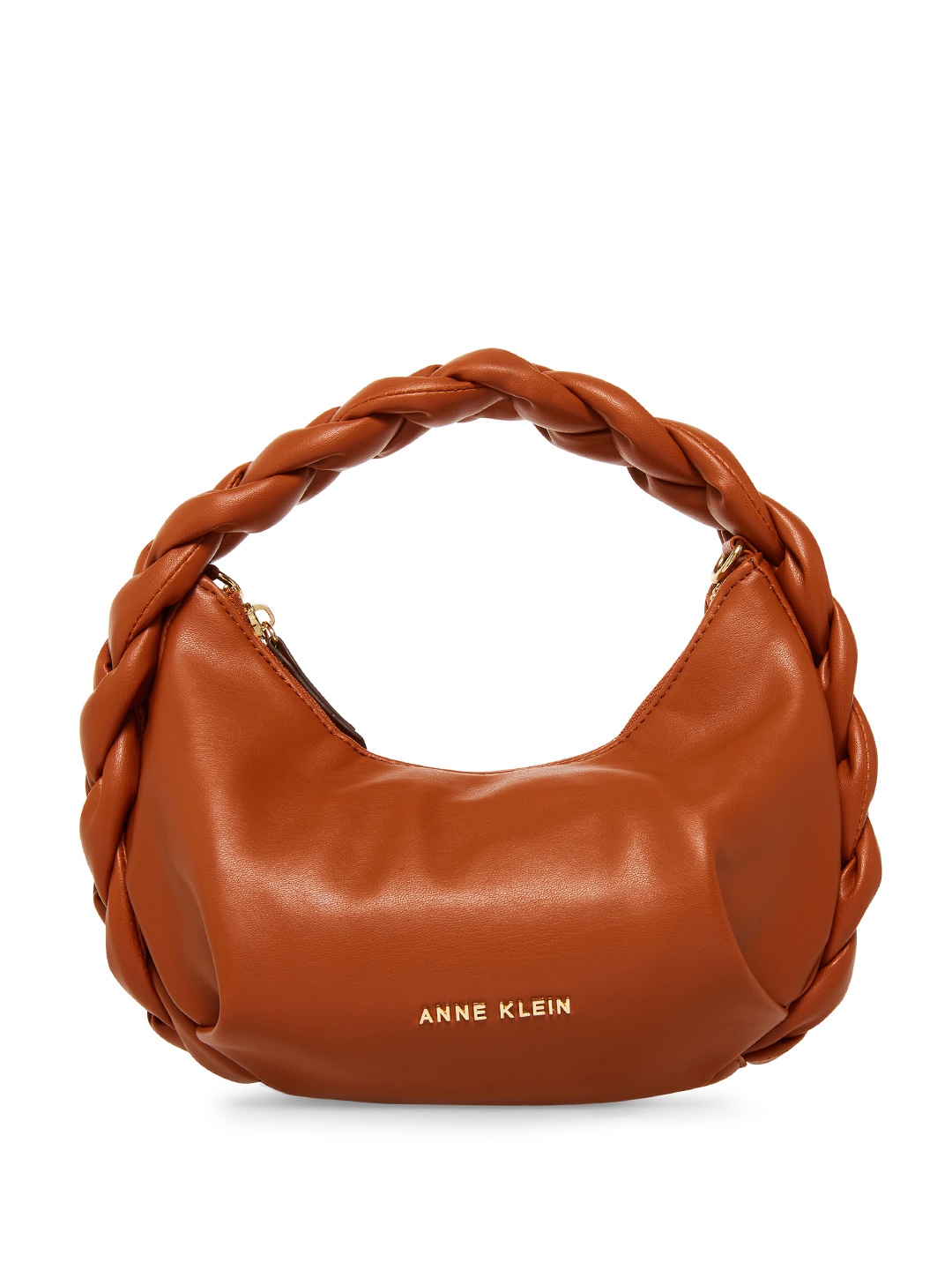 

ANNE KLEIN Structured Handheld Bag, Tan