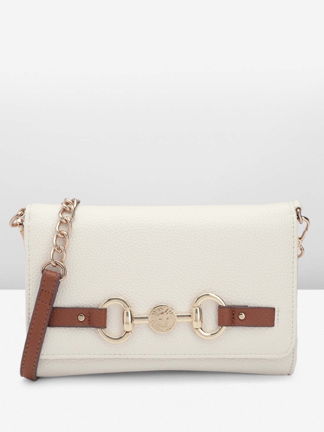 

ANNE KLEIN Structured Sling Bag, White