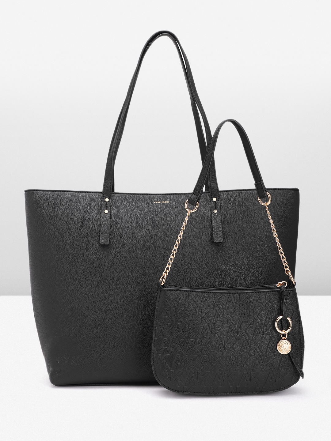

ANNE KLEIN Structured Shoulder Bag, Black