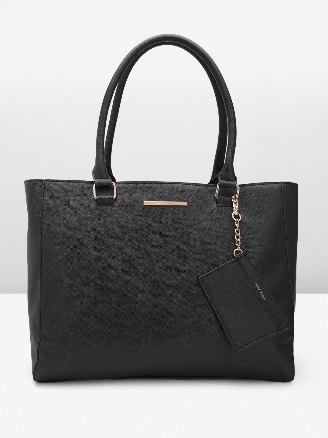 

ANNE KLEIN Structured Laptop Shoulder Bag, Black