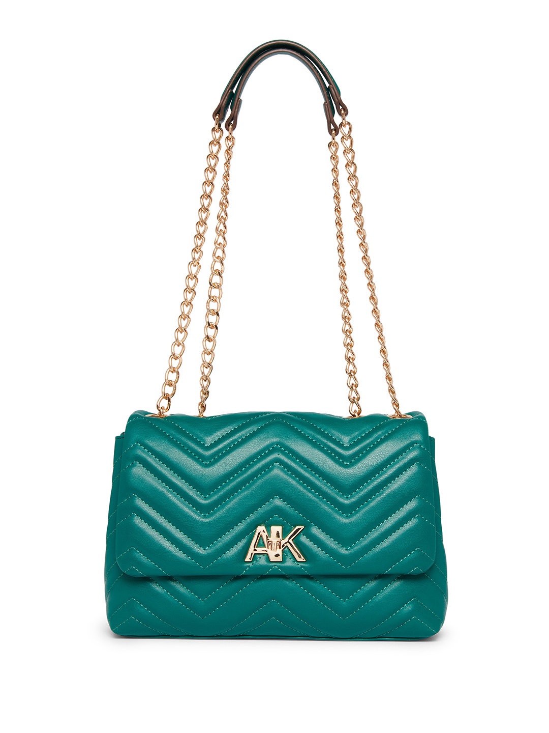 

ANNE KLEIN Structured Quilted Shoulder Bag, Green