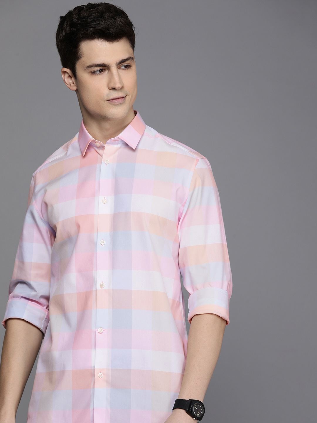 

Louis Philippe Sport Men Checked Casual Shirt, Multi