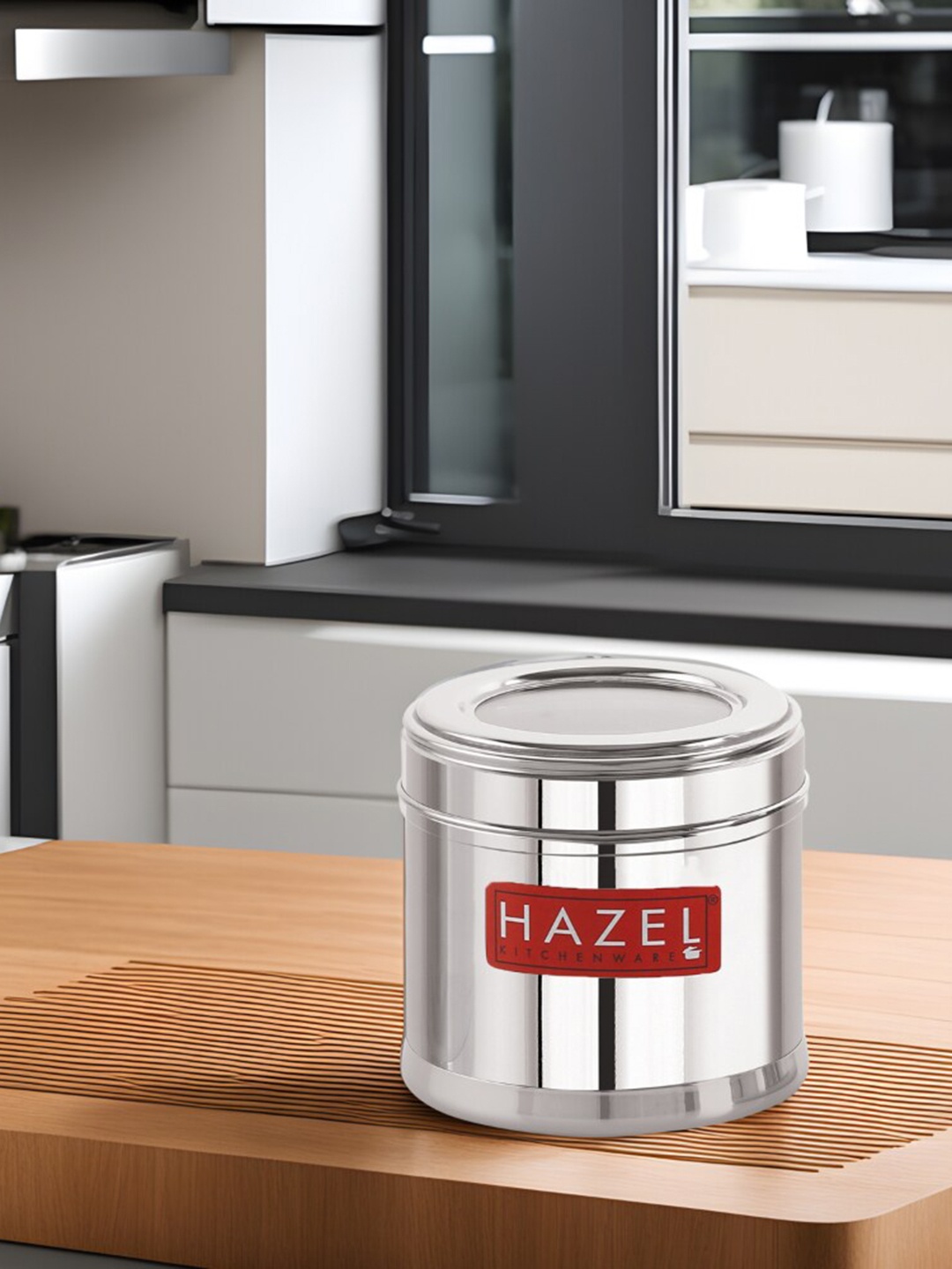 

HAZEL Stainless Steel Food Container, Silver