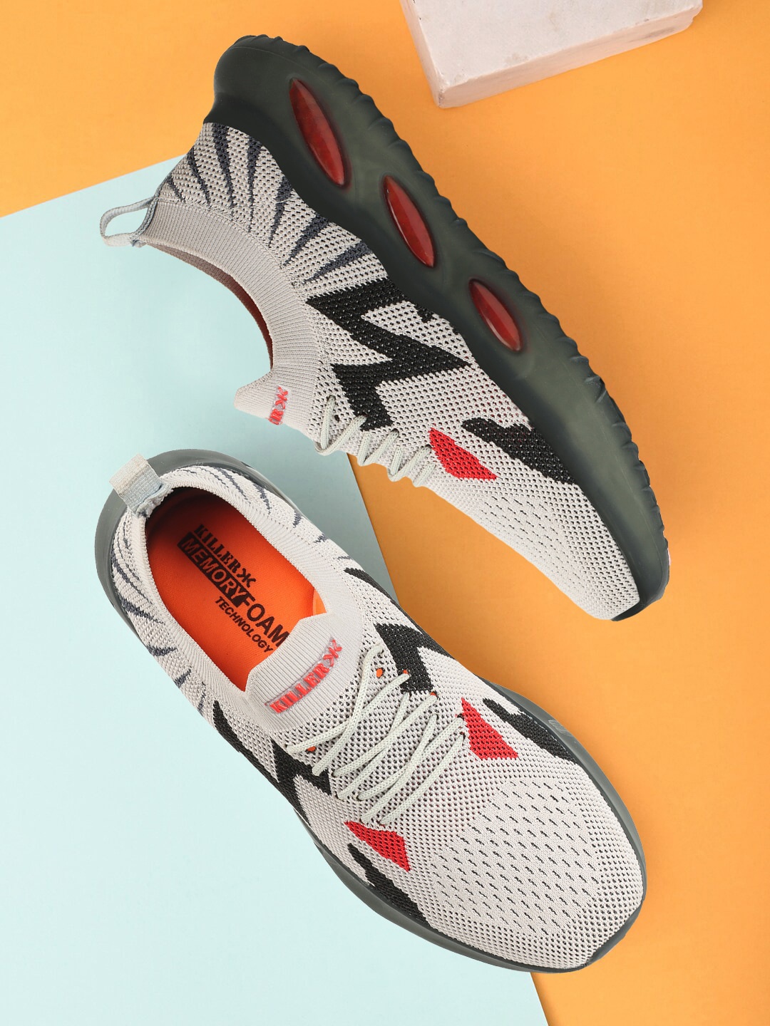 

Killer Men CAMO Lightweight Textile Running Shoes, Grey