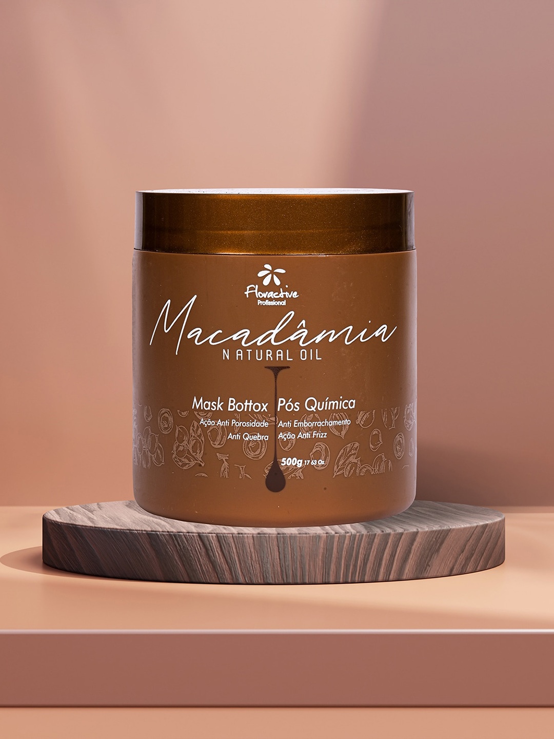 

Floractive Macamadia Natural Oil Botox Treatment Mask - 500 g, Brown