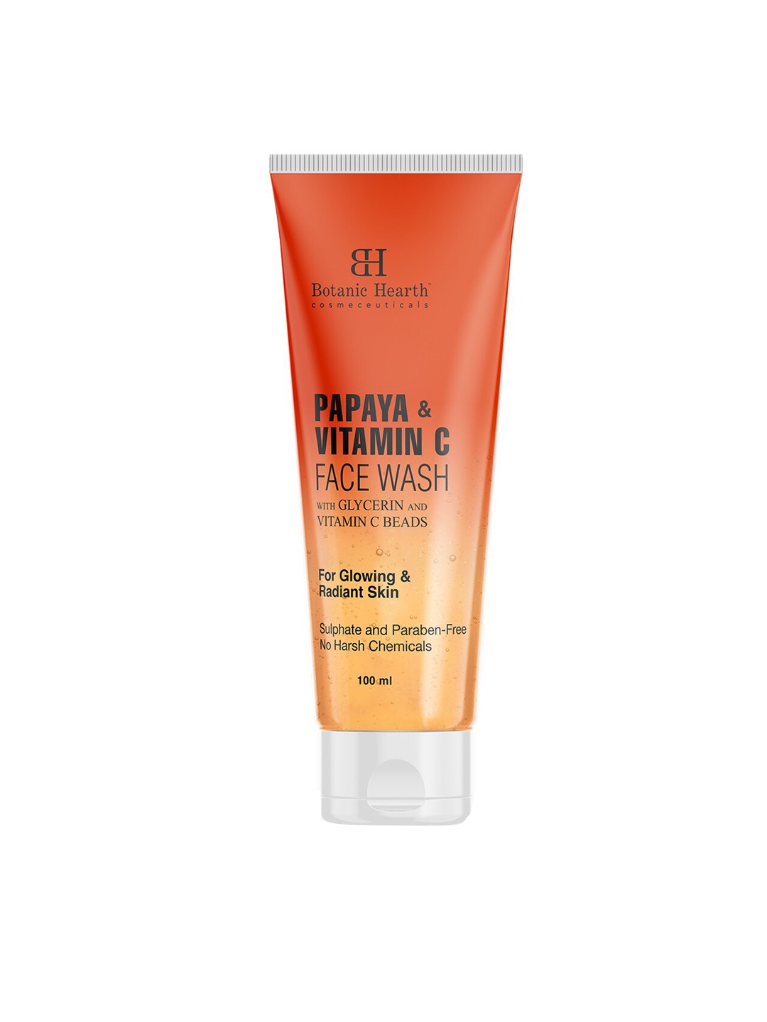 

Botanic Hearth Vitamin C & Papaya Face Wash For Glowing & Radiant Skin -100ml, Orange