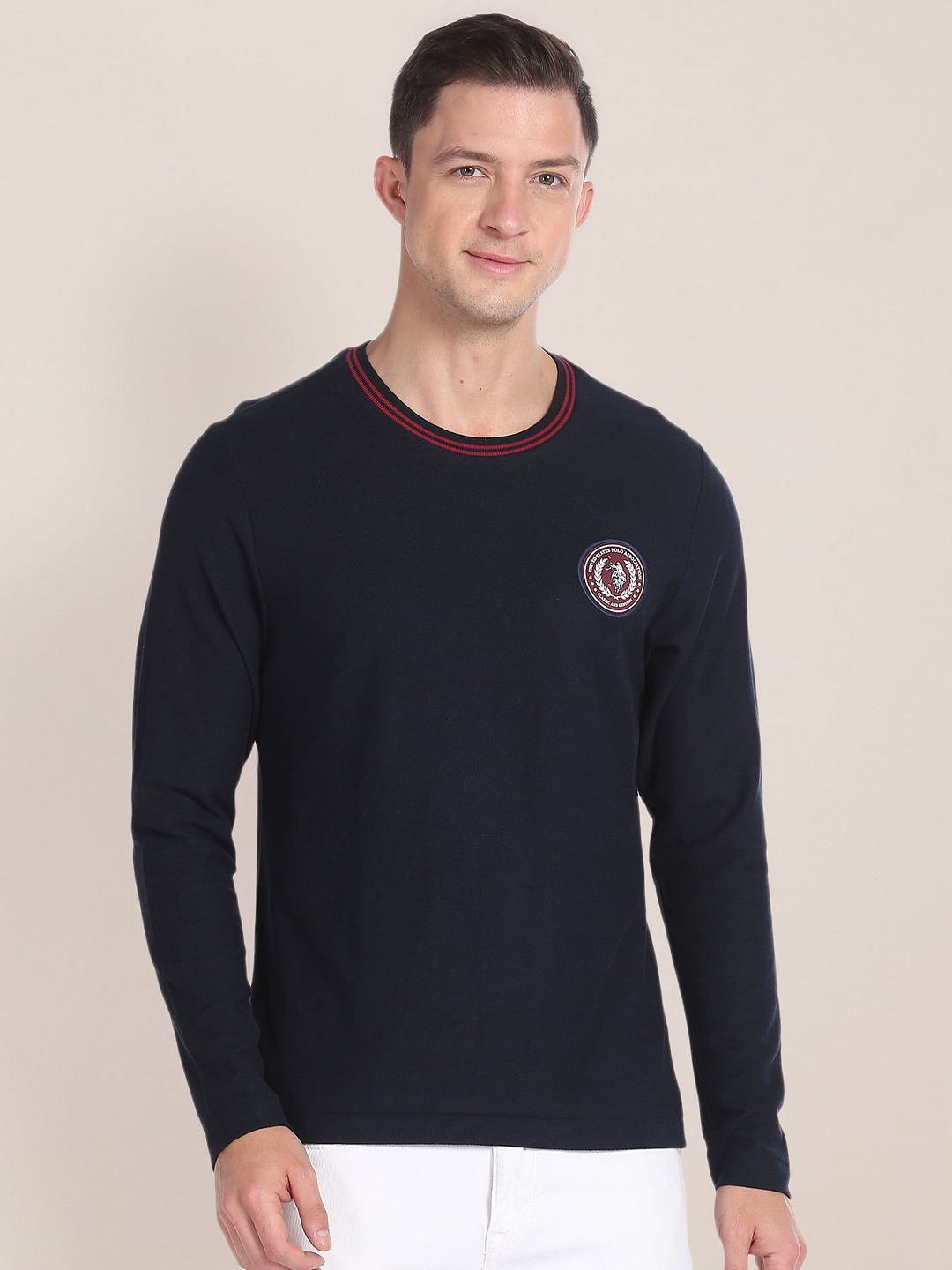 

U.S. Polo Assn. Pure Cotton Slim Fit T-shirt, Blue