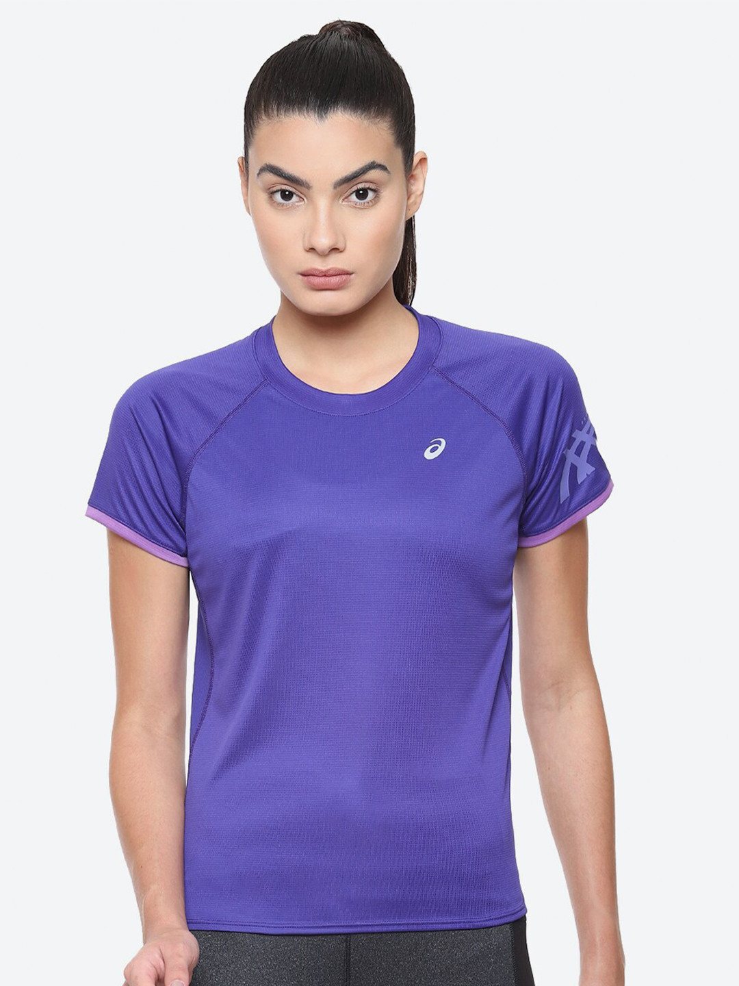 

ASICS Round Neck Icon SS T-Shirt, Purple