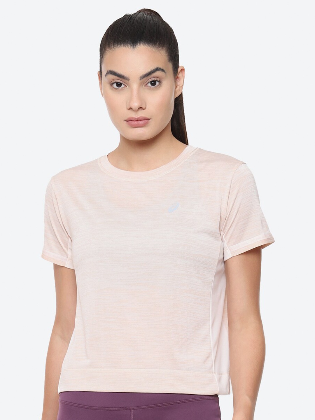

ASICS ASICS Race Crop Round Neck Sports T-Shirt, Pink