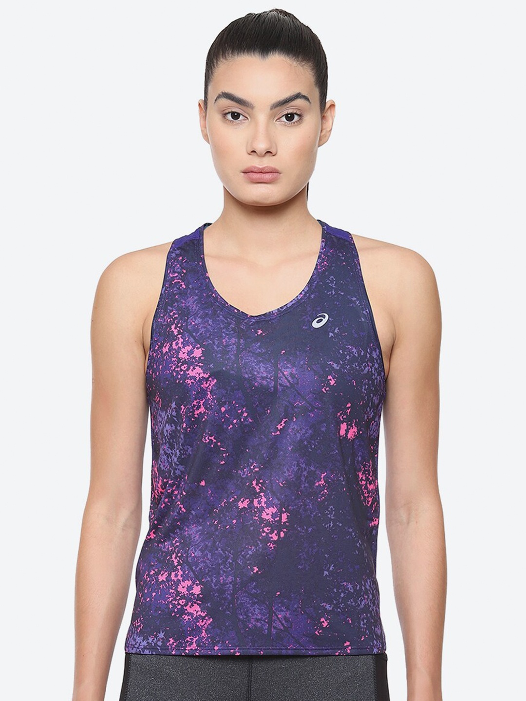 

ASICS All Over Print Sleeveless Tshirts, Purple