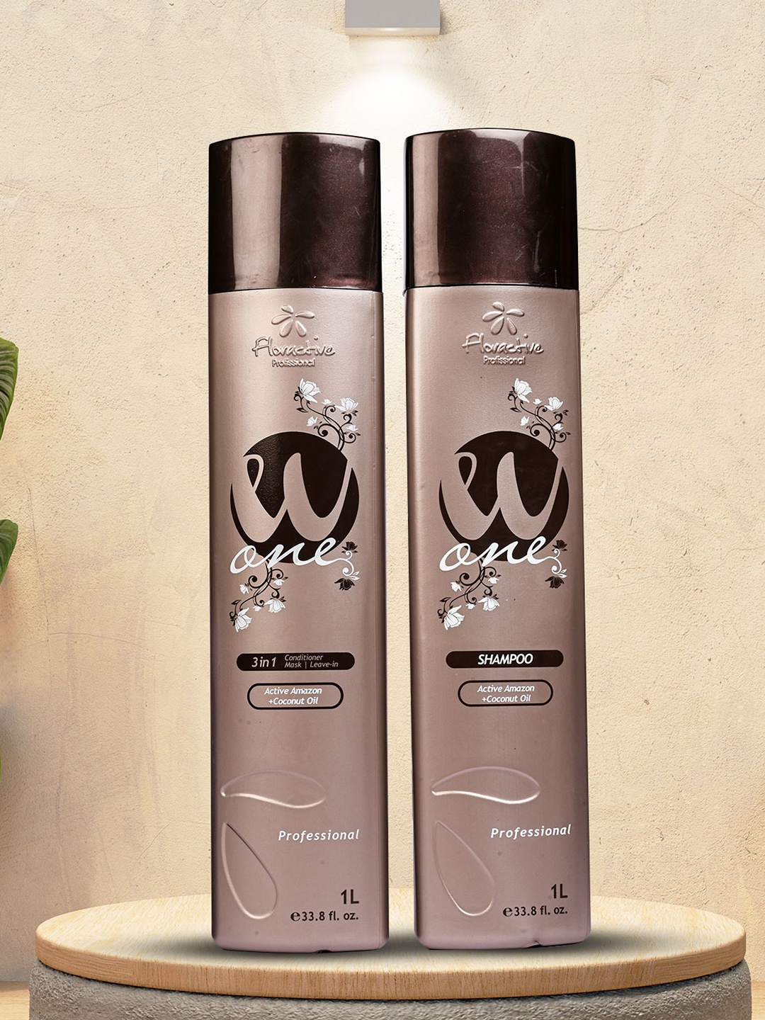

Floractive W One Shampoo & W One 3 In 1 Conditioner Combo, Brown
