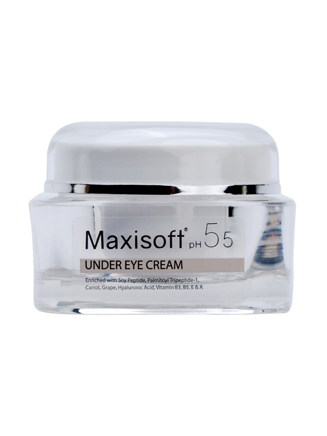 

Maxisoft Under Eye Cream with Soy Peptide & Hyaluronic Acid for Fine Lines - 30g, White