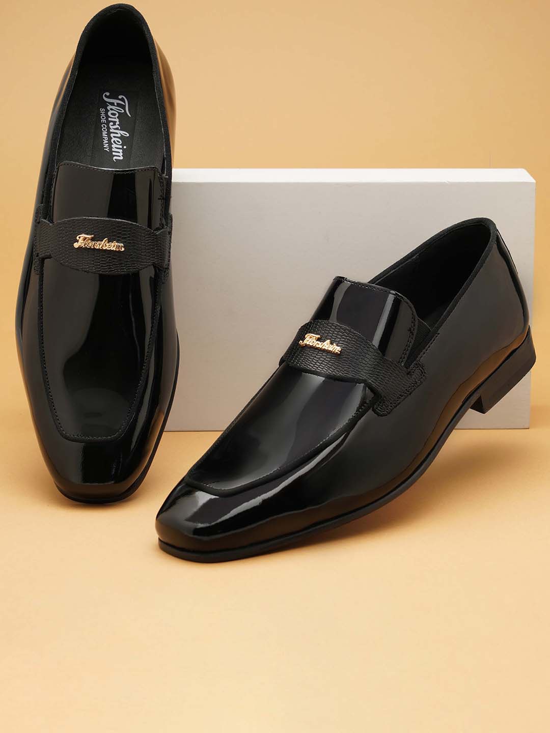 

Florsheim Men Slip-On Formal Loafers, Black