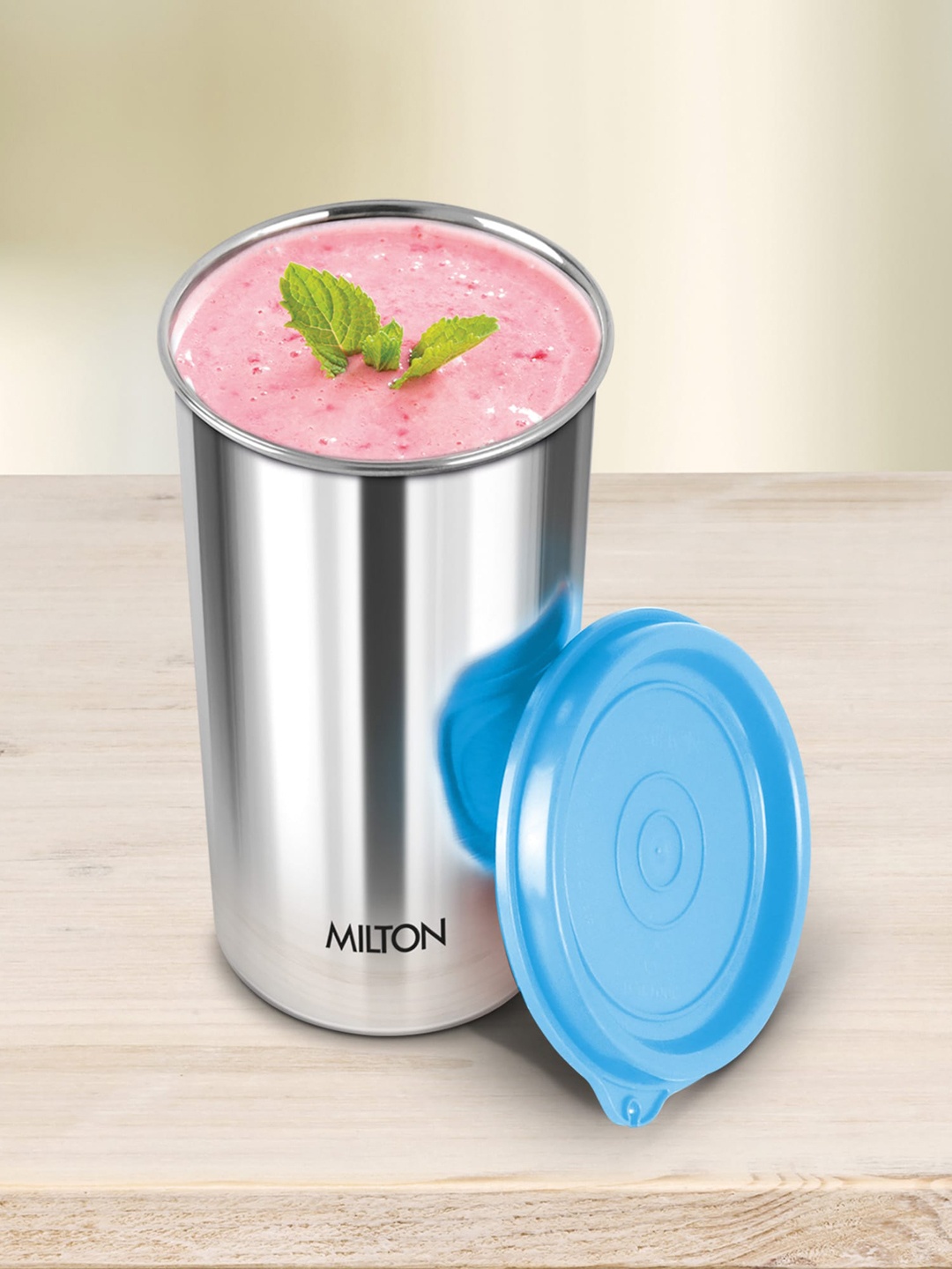 

Milton Blue Tasty 4 Stainless Steel Lunch Box 200 ml 320 ml 500 ml With Tumbler 530 ml