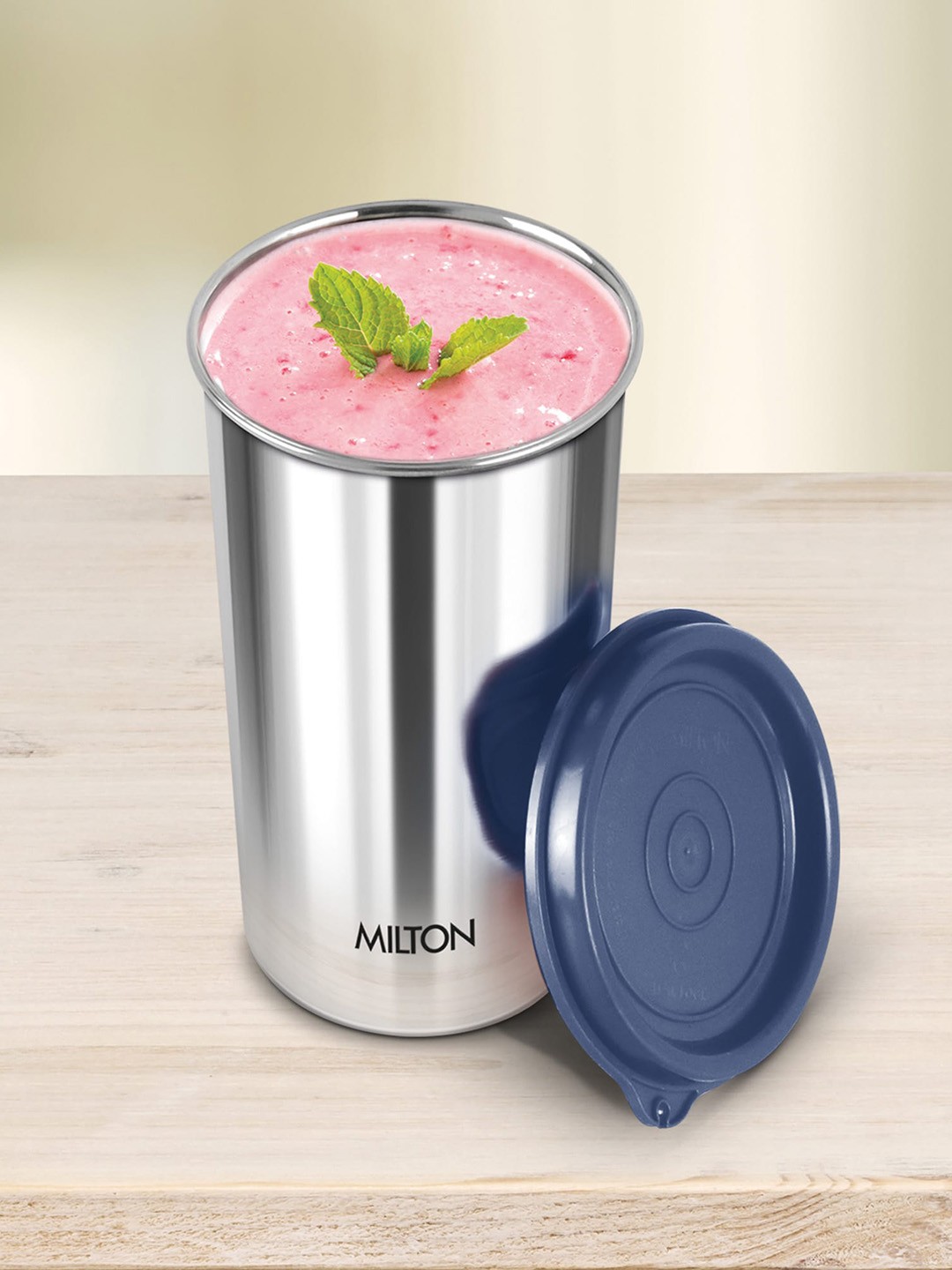 

Milton Blue Tasty 4 Stainless Steel Lunch Box 200 ml 320 ml 500 ml With Tumbler 530 ml