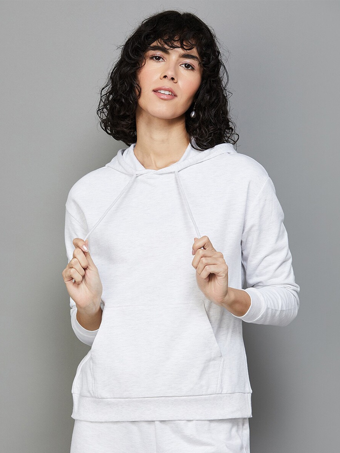 

Fame Forever by Lifestyle Hooded Cotton Pullover, White