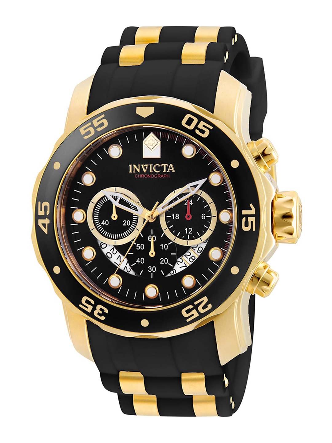

Invicta Men Bracelet Style Straps Analogue Motion Powered Watch 6981, Black
