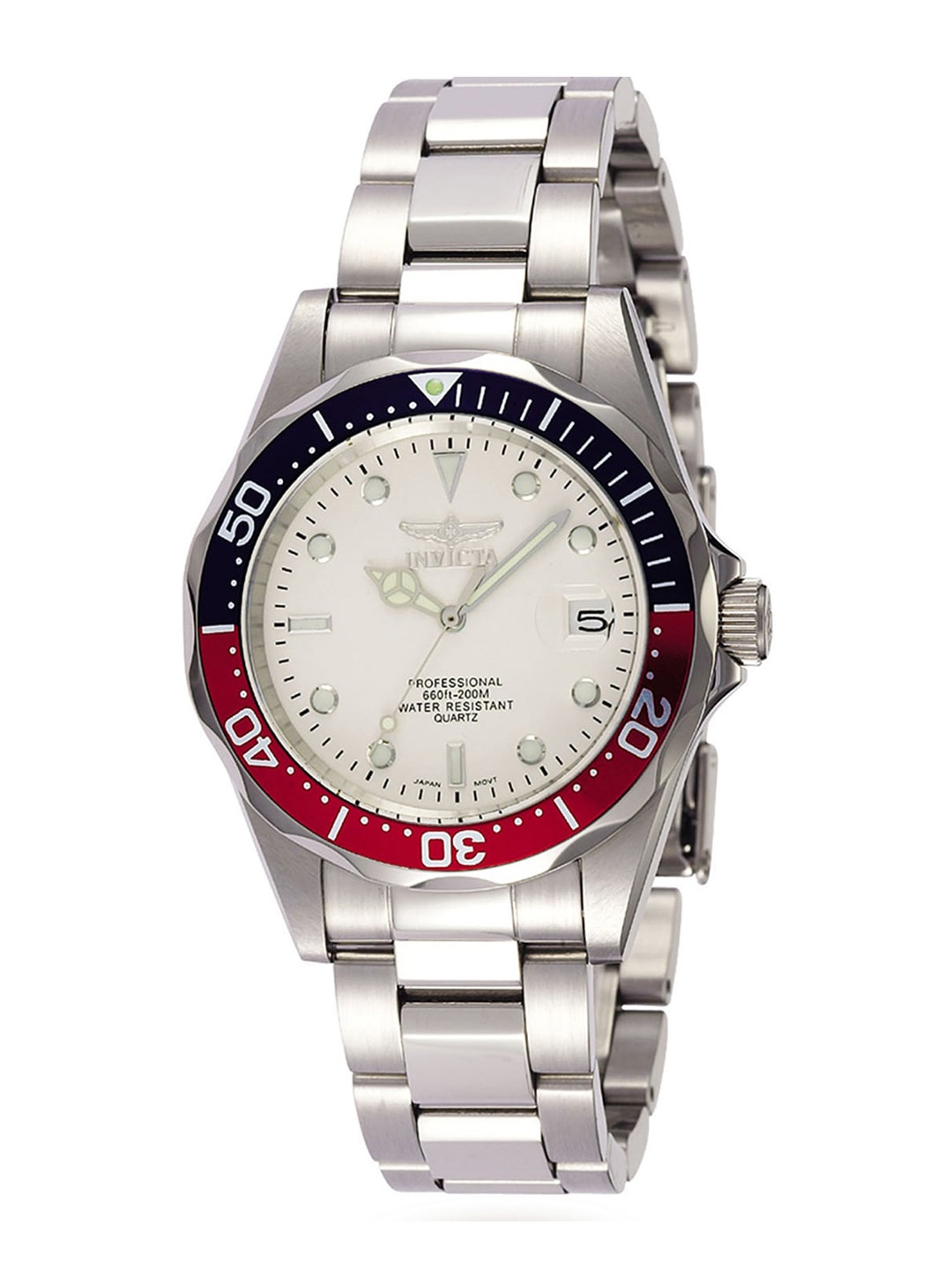 

Invicta Men Stainless Steel Bracelet Style Straps Analogue Watch 8933, Silver
