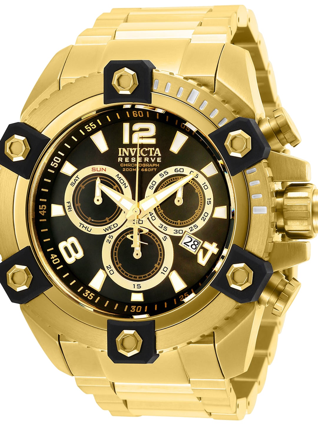 

Invicta Men Black Stainless Steel Bracelet Style Straps Analogue Motion Watch 15827