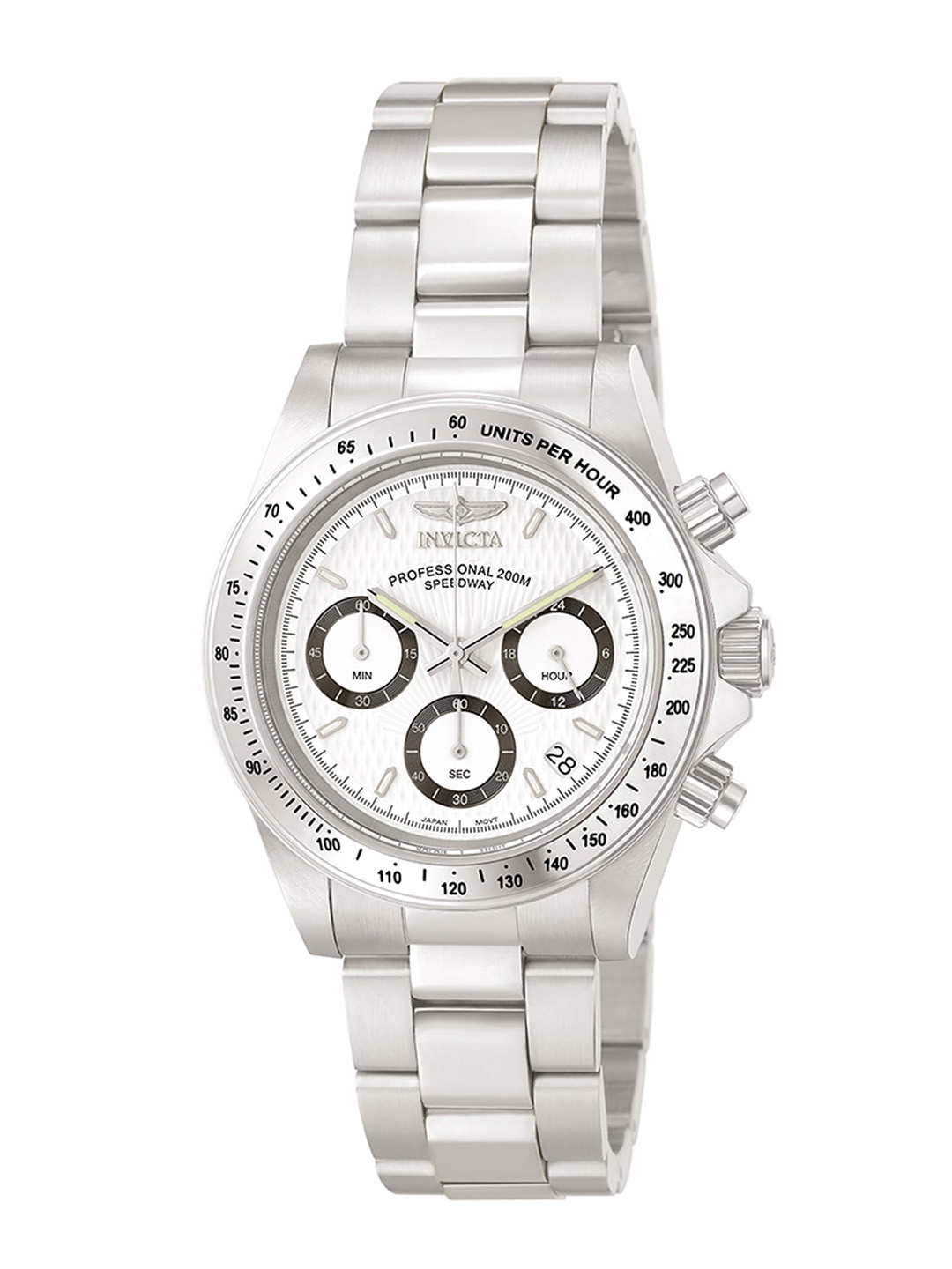 

Invicta Speedway Men Stainless Steel Analogue Chronograph Motion Powered Watch 9211, White