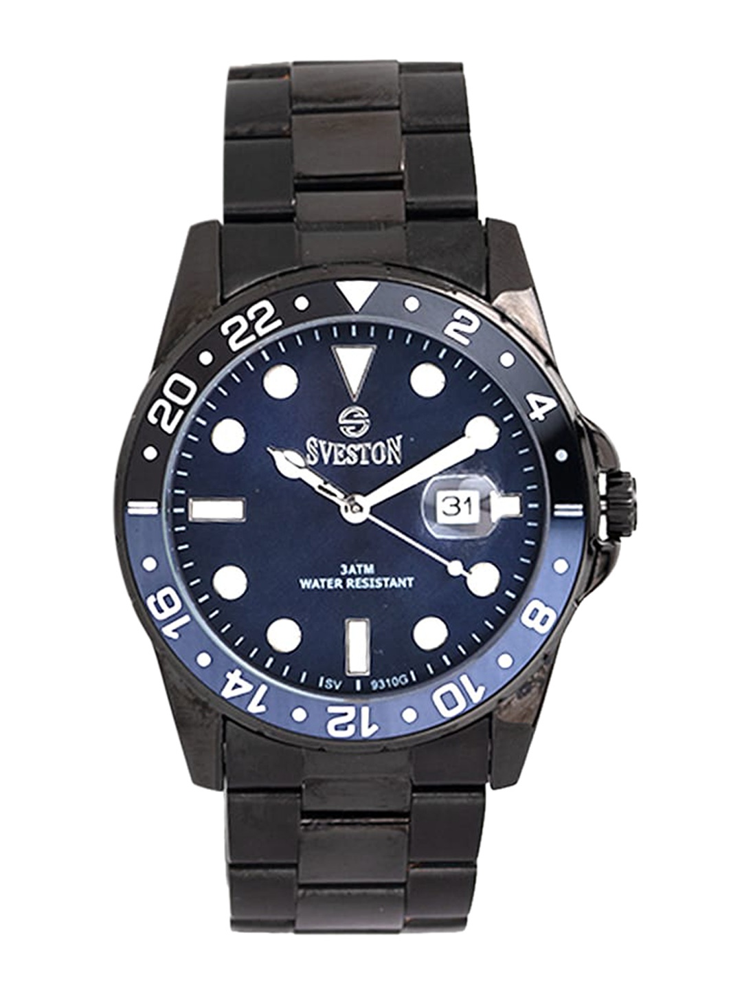 

SVESTON Men Stainless Steel Straps Analogue Watch SV-9310GB2BLB, Black