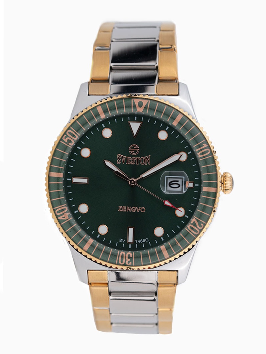 

SVESTON Stainless Steel Bracelet Style Straps Analogue His and Her Watches SV-7466CGES2G, Green