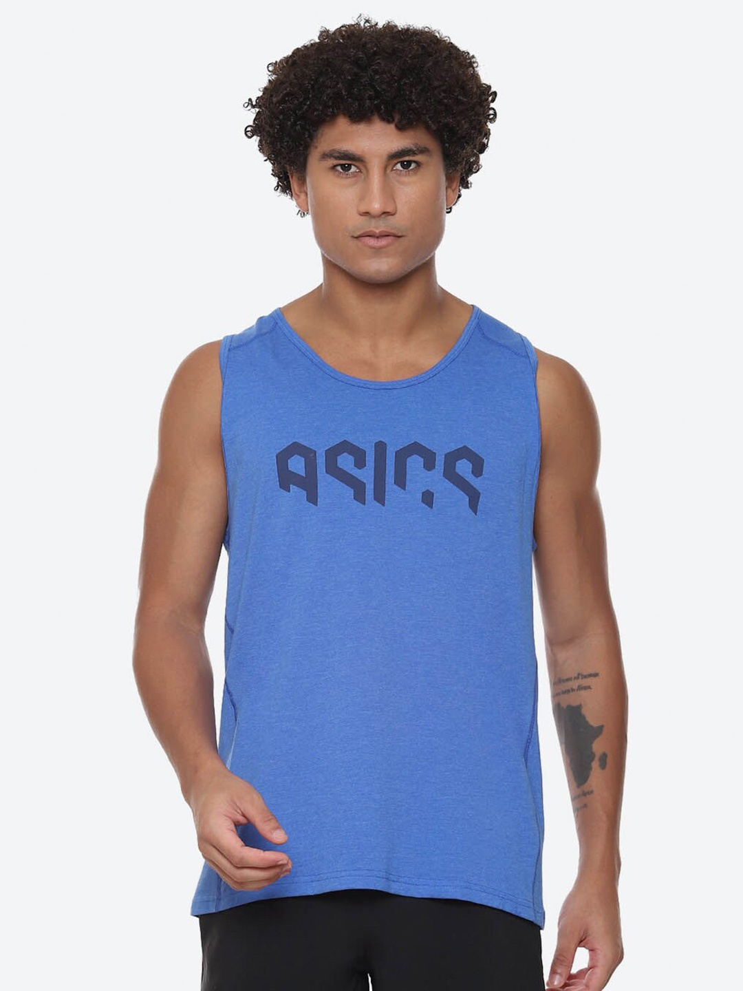 

ASICS Hex Graphic-Printed T-Shirt, Blue