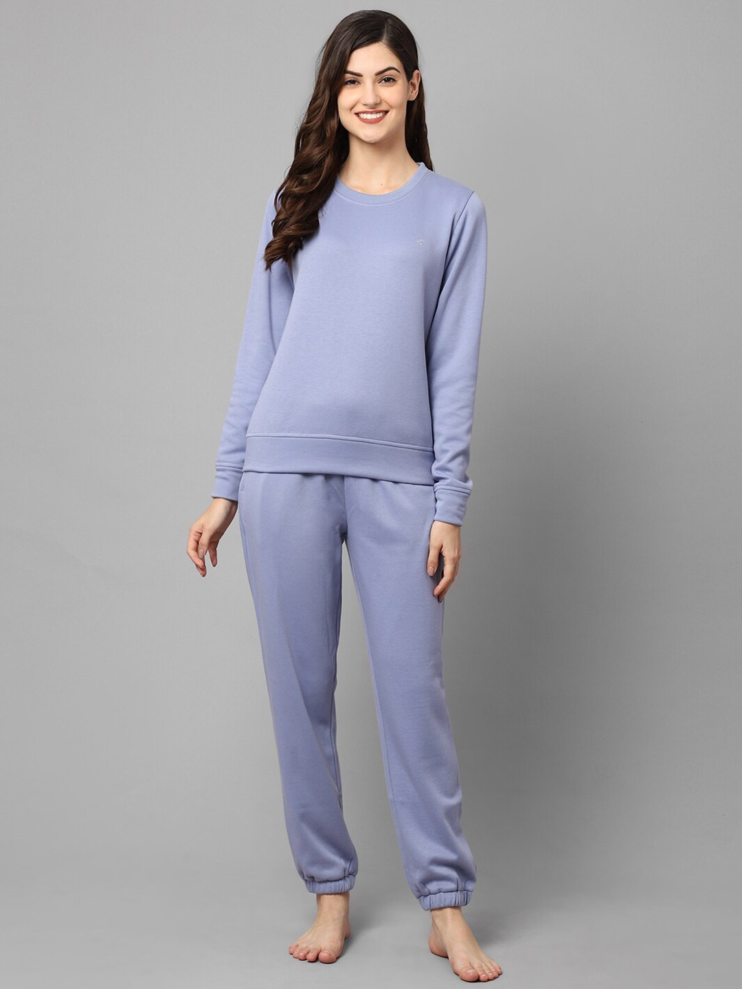

Aerowarm Round Neck Night Suit, Blue