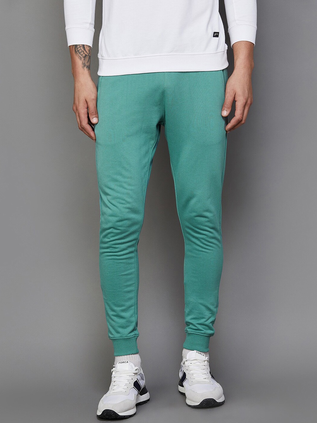 

Fame Forever by Lifestyle Solid Slim Fit Track Pants, Green