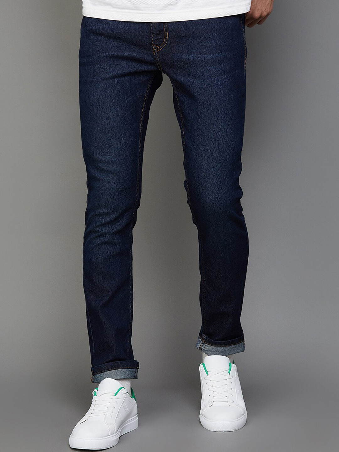 

Fame Forever by Lifestyle Men Skinny Fit Clean Look Non-Stretchable Casual Jeans, Blue