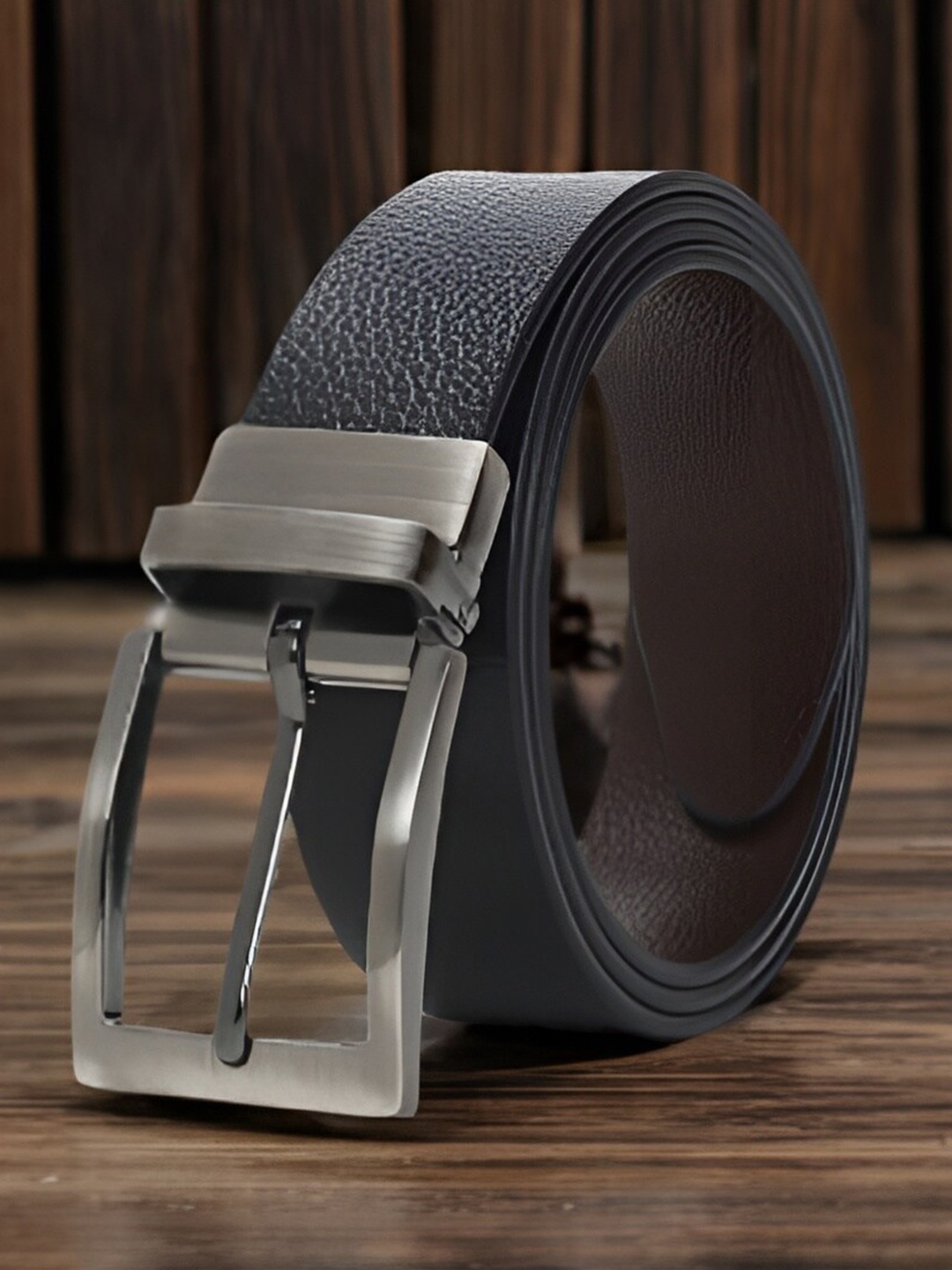 

Kastner Men Textured Leather Reversible Formal Belt, Black
